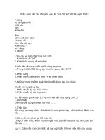 Mẫu giáo án do chuyên gia Bỉ giới thiệu