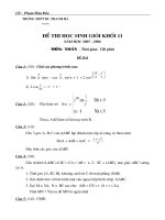 giới thiệu đề học sinh giỏi 11