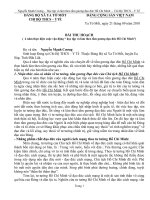 bài thu hoạch 4 năm thực hiện cuộc vận động 