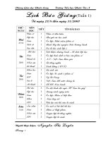 Giáo án lớp 5- kỳ I