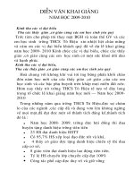 Khai giảng và Bế giảng năm học 09- 10