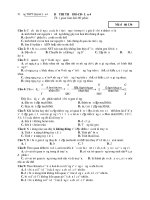 đề thi thử đại học lần 4 môn sinh mã đề 136