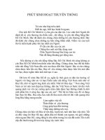 phut sinh hoạt truyền thống