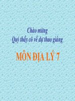 Bài: Môi trường hoang mạc
