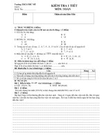 Kiểm tra 1 tiết Toán 6