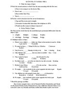 KIỂM TRA 45'''' TIẾNG ANH 8-L1-HK1(08-09)