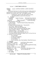 Giáo án Anh 9 Kỳ I