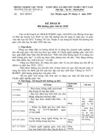 KẾ HOẠCH BỒI DƯỠNG CM GKI 2010-2011