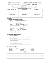 DE THI KSCL ANH6 NH 2010-2011