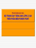 Bộ tranh tiếng Anh 6-9