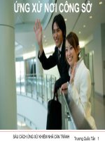 CÁC CƯ XỬ KHIẾM NHÃ CẦN TRÁNH