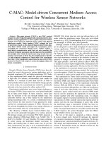 C-MAC: Model-driven Concurrent Medium AccessControl for Wireless Sensor Networks