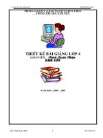 Giáo án Lớp 4 Tuần 24