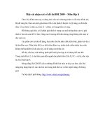 Nhận xét về đề thi ĐH 2009 - Môn Địa lí