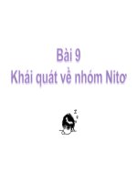 Bài 9: Khái quát nhóm Nitơ