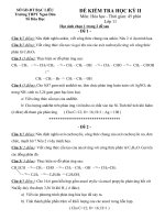 ĐỀ THI HK II-HOA 11