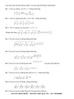 Chuyên đề luỵện thi đại học