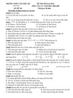 đề thi thử đại hoc (mới)