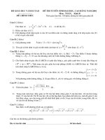 Đề thi tuyển sinh đại học, cao đẳng năm 2004 Môn: Toán, Khối B