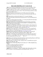 BÀI TẬP ÔN THI HỌC KỲ II VẬTLÝ 10