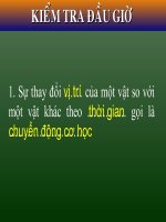 Tiết 2: Vận tốc