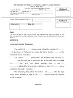 ĐỀ HSG PHẦN NGHE