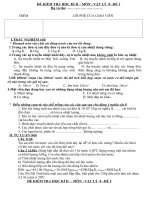 ĐỀ KT  HKII vật lí 8 - chuẩn