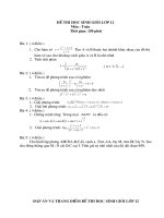 Đề thi HSG lớp 12 có đáp án đề 20