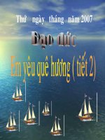 EM YÊU QUÊ HƯƠNG