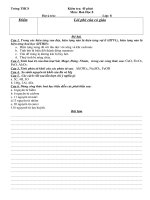 de kiem tra hoa chuong 1 hoa 8