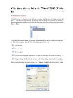 CƠ BẢN SỬ DỤNG WORD ( T6 )