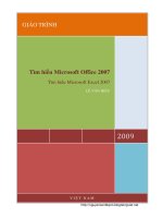 Tim hieu excel 2007 
