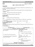 Tuần 8 - Tiết 15. Bài luyện tập số 2