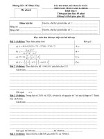 Đề thi giải toán trên máy tính Casio