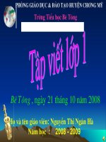 Tập viết - Bài 7 - Lớp 1.  Thầy Lê Trung Hưng
