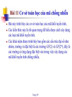 Cơ sở toàn học của mã chống nhiêuc