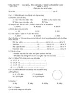 Toan4-khao sat dau nam(đề 2)