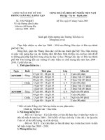 kiểm tra chất lượng đầu năm 2009 - 2010