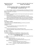 Ke hoach hoat dong HDBM cap THCS_2010-2011