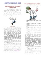 CHUYỆN VUI HÓA HỌC