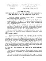 QUY CHẾ PHỐI HỢP TIỂU HỌC