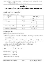 Hàm số mũ - logarit mới soạn(hay)