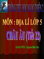 Châu Âu - Đia lí 5