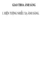 Giao thoa ánh sáng(thi GV giỏi Tỉnh 2009)