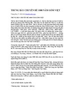 TRƯNG BÀY CHUYÊN ĐỀ 1000 NĂM GỐM