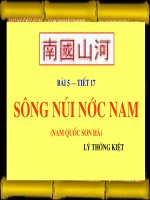 Nam quoc son ha - Song nui nuoc Nam.