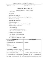 KẾ HOẠCH BÀI DẠY MÔN KỸ THUẬT L5