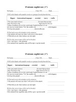 bai kiem tra 15 tieng anh lop 10 lan 1