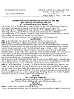 Quy chế thi chọn học sinh giỏi