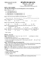 Đề kiểm tra HKII Toán 9